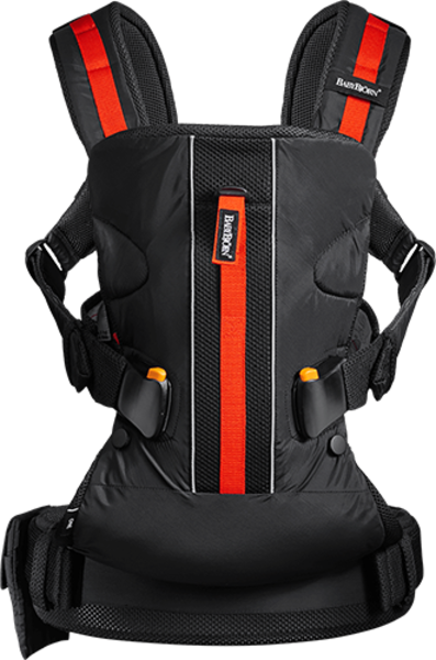 Рюкзак-кенгуру BabyBjorn Baby Carrier One Outdoors, черный (94068) - Pampik