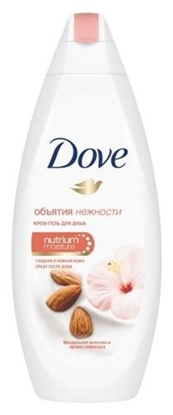 Крем-гель для душа Dove Объятие нежности Миндальное молочко и гибискус, 250 мл - Pampik