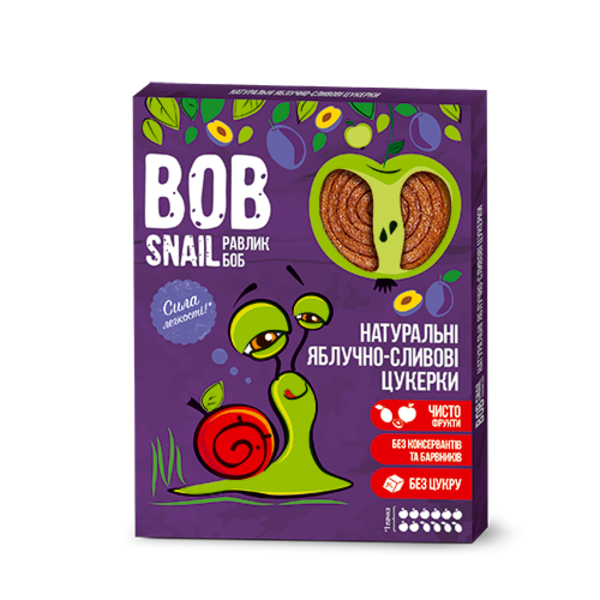 

Натуральные яблочно-сливовые конфеты Bob Snail Равлик Боб, 120 г