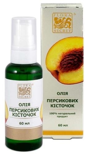 Растительное масло Flora Secret Персиковых косточек, 60 мл - Pampik