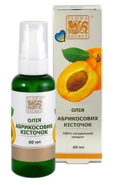 Рослинна олія Flora Secret Абрикосових кісточок, 60 мл - Pampik