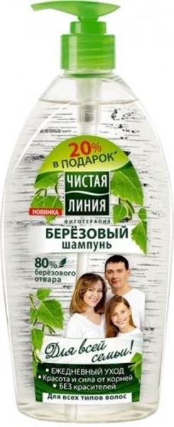 Шампунь Чистая Линия Березовый для всей семьи, 750 мл - Pampik