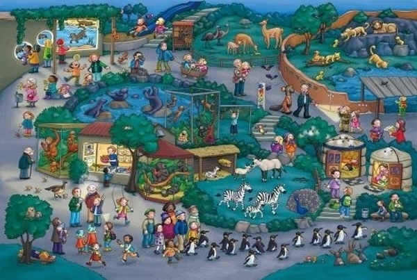 Книга Зоопарк. Віммельбух (російська) - Pampik - 2