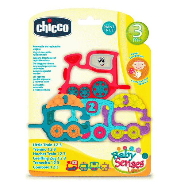 Іграшка-брязкальце Chicco Паровозик 1 2 3 - Pampik - 2
