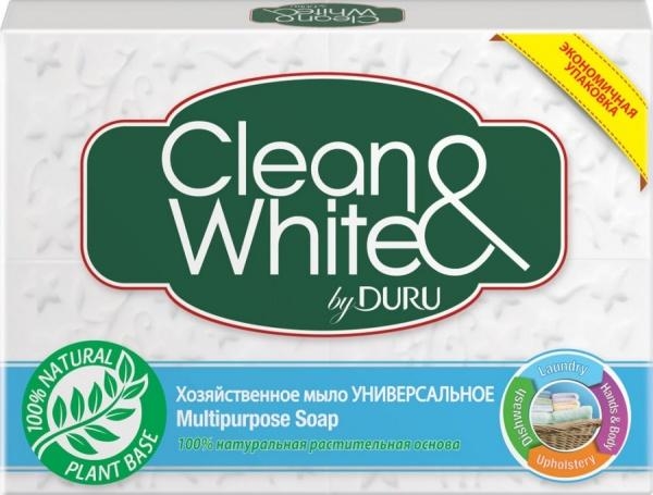 Хозяйственное мыло Duru Clean&White Классик, 4х125 г - Pampik