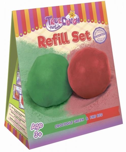 Набір сумішей для ліплення TrueDough Вогненно-червоний і крокодилово-зелений, 2 кольори (20003) - Pampik