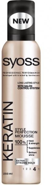 Мусс для укладки волос Syoss Keratin Совершенство образа, 250 мл - Pampik - 2