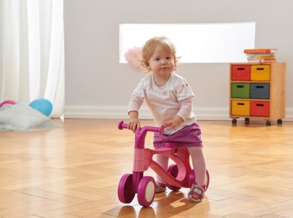 Дитячий скутер Lena, рожевий - Pampik - 2