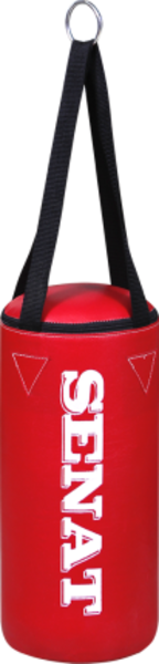 Мішок боксерський Senat, штучна шкіра, червоний, 40х18 - Pampik