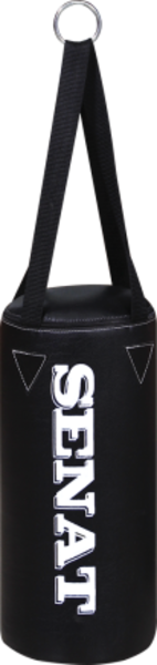 Мішок боксерський Senat, штучна шкіра, чорний, 50х22 - Pampik