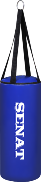 Мішок боксерський Senat, штучна шкіра, синій, 40х18 - Pampik