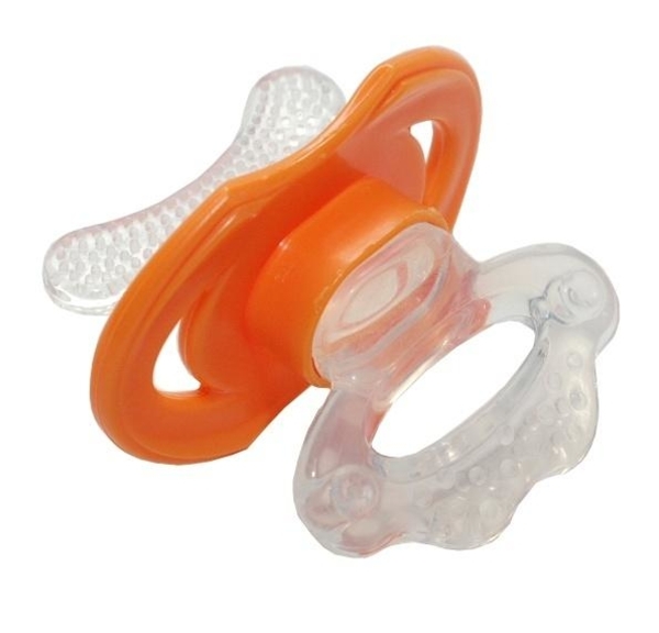 Прорізувач-масажер Baby Team, помаранчевий (4002) - Pampik - 2