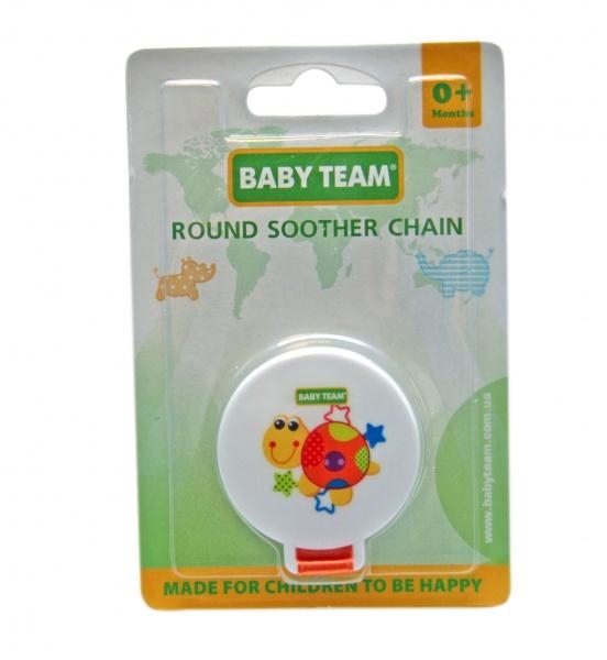 Цепочка для пустышки Baby Team Джунгли, оранжевый (3331) - Pampik - 2