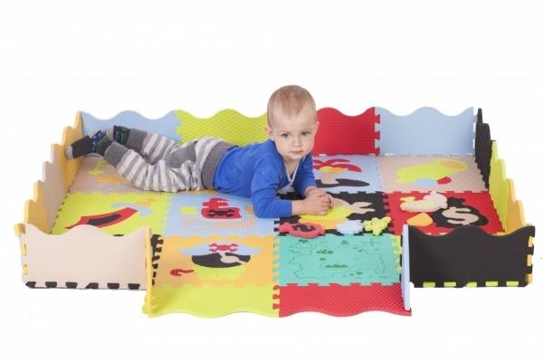 Дитячий ігровий килимок-пазл Baby Great Пригода піратів, з бортиком, 153х122 см - Pampik - 8