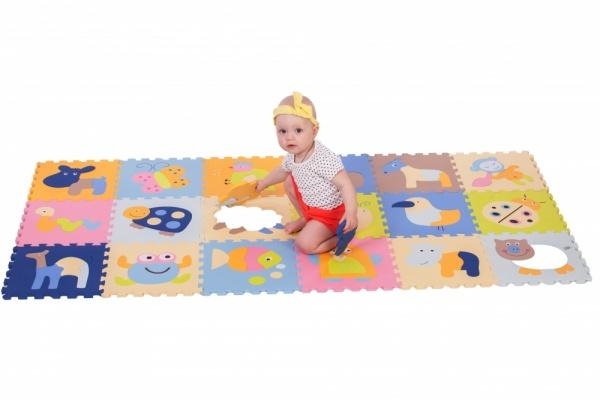 Ігровий килимок-пазл Baby Great Чарівний світ, 184х92 см (GB-M1218ABL) - Pampik - 3