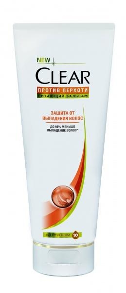 Бальзам-ополаскиватель Clear Защита от выпадения волос, 180 мл - Pampik