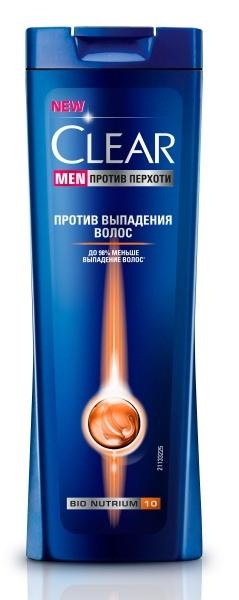 Шампунь для мужчин Clear Против выпадения волос, 250 мл - Pampik