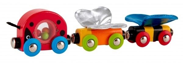 Паровозик Hape Божа корівка та друзі (E3806) - Pampik