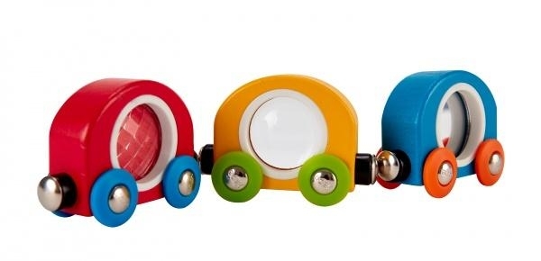 Паровозик Hape Три вагона (E3805) - Pampik