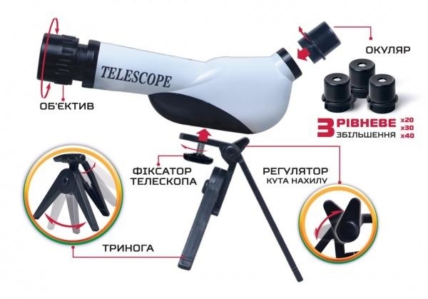 Портативний телескоп Easy Science (44008) - Pampik - 6