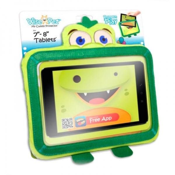 М'який чохол для планшетів Wise-Pet Крокодил Роккі, 7-8 дюймів, в блістері - Pampik
