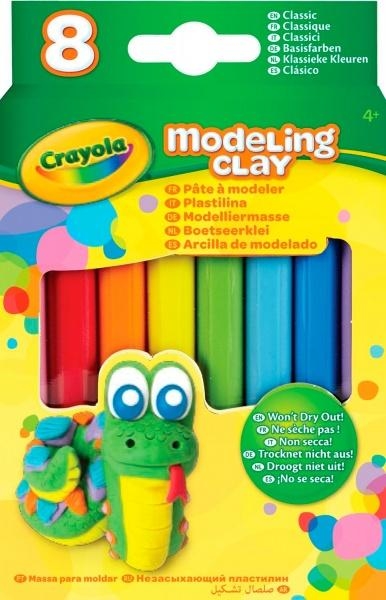 Незасихаючий пластилін Crayola Класика, 8 шт. (57-0312) - Pampik