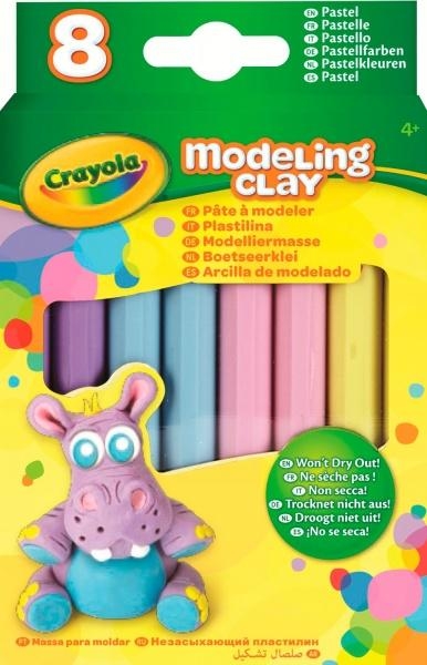 Незасихаючий пластилін Crayola пастельних відтінків (57-0311) - Pampik