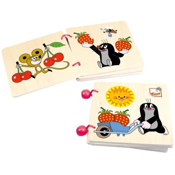 Деревянная книжка Bino Кротик - Pampik