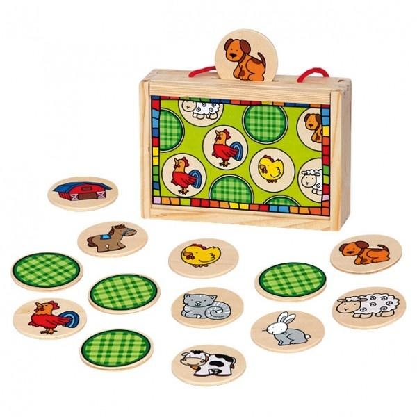 Знайди пару Bino Тварини, 24 деталі - Pampik