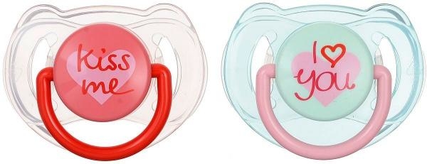 

Пустышка Philips Avent I love, розовая (6-18 мес.), 2 шт. (SCF172/70, Розовый