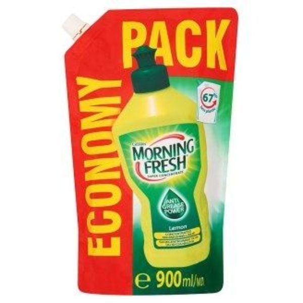 Рідина для миття посуду Morning Fresh Лимон Refil, 900 мл - Pampik