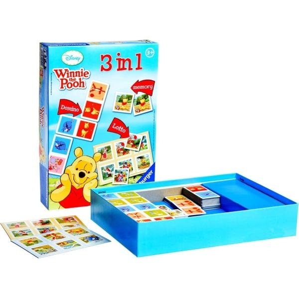 

Нacтoльнaя детcкaя игрa 3 в 1 Ravensburger Винни Пух (22192