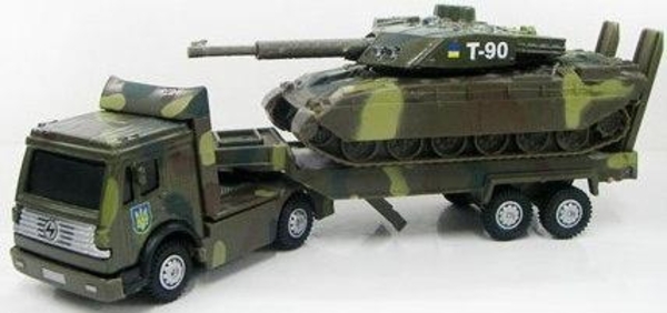 Игровой набор Технопарк Военная техника: тягач с танком, со световыми и звуковыми эффектами - Pampik - 2
