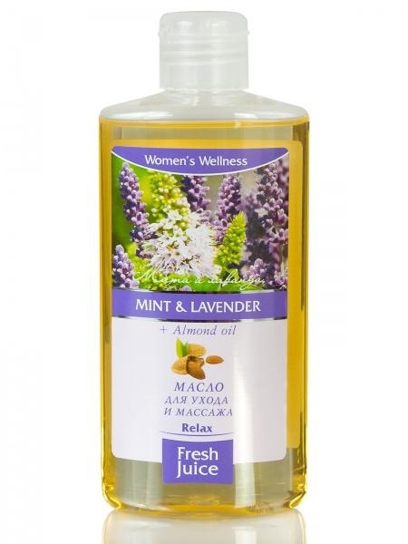 Масло для догляду та масажу Fresh Juice Mint & Lavender + Almond oil, 150 мл - Pampik