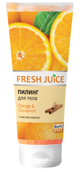 Пілінг для тіла Fresh Juice Orange & Cinnamon, 200 мл - Pampik