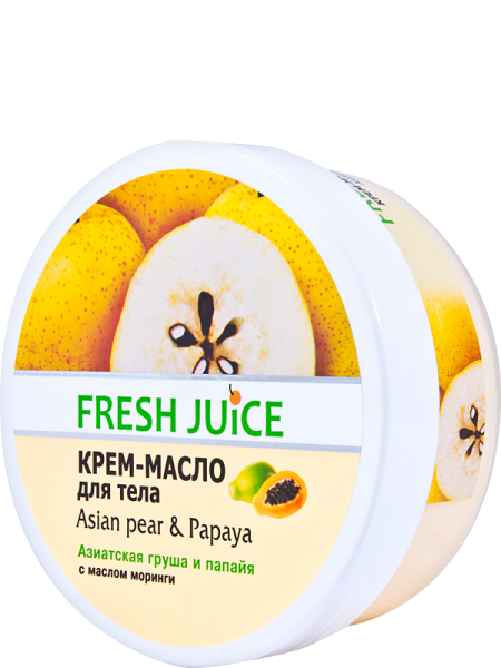 Крем-масло для тіла Fresh Juice Asian Pear & Papaya, 225 мл - Pampik