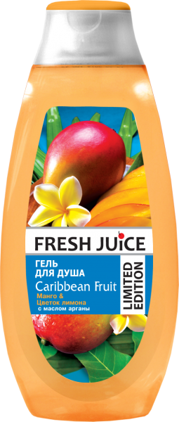 Гель для душу Fresh Juice Caribbean Fruit, 400 мл - Pampik