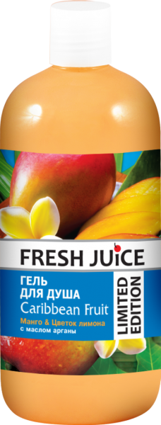 Гель для душу Fresh Juice Caribbean Fruit, 500 мл - Pampik