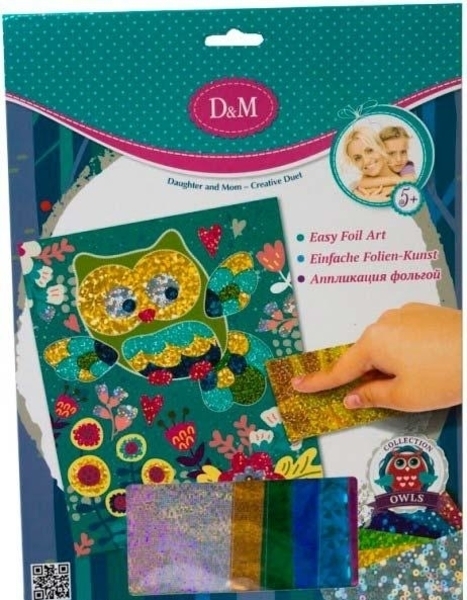 Аплікація фольгою D&M Совушка (57420) - Pampik - 2