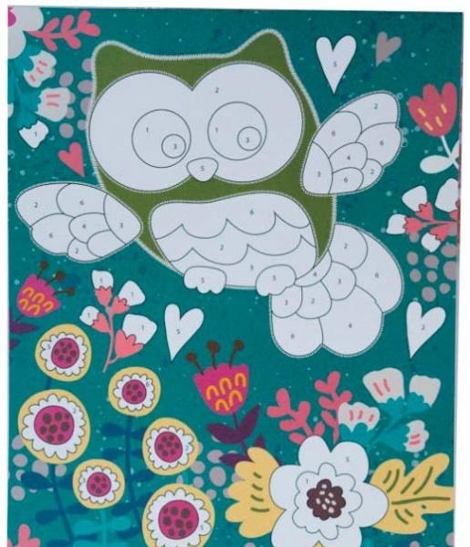 Аплікація фольгою D&M Совушка (57420) - Pampik