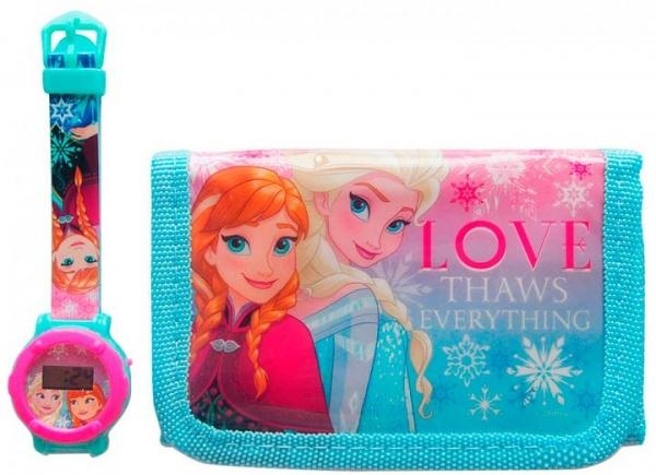 Набір TBL годинник цифровий з гаманцем Холодне серце - Pampik