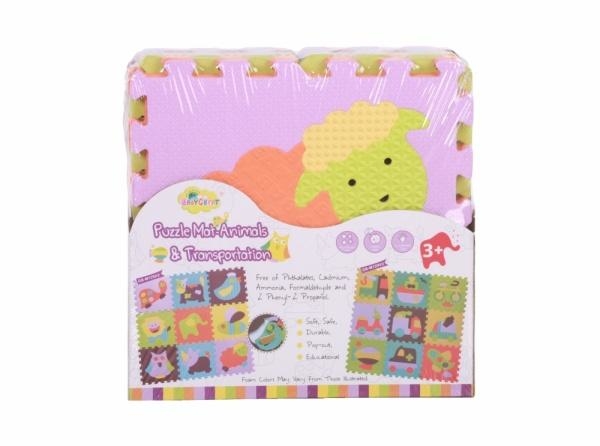 Ігровий килимок-пазл Baby Great Веселий зоопарк, 92х92 см (GB-M129А2) - Pampik - 3