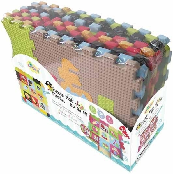 Ігровий килимок-пазл Baby Great Пригоди піратів, з бортиком, 122х122 см (GB-M1503E) - Pampik