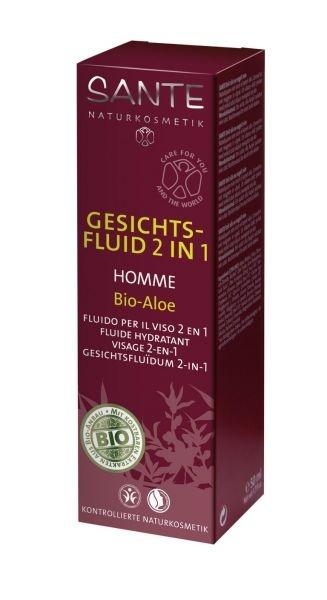 БІО-Лосьйон-флюїд Sante зволожуючий для чутливої ​​шкіри для чоловіків Алое, 50 мл - Pampik