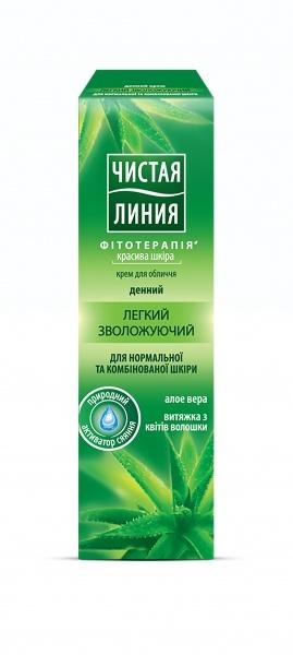Денний крем Чиста Лінія зволожувальний для нормальної та комбінованої шкіри, 40 мл - Pampik