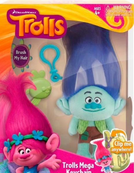 

Мягкая игрушка с клипсой Trolls Бранч (6202B