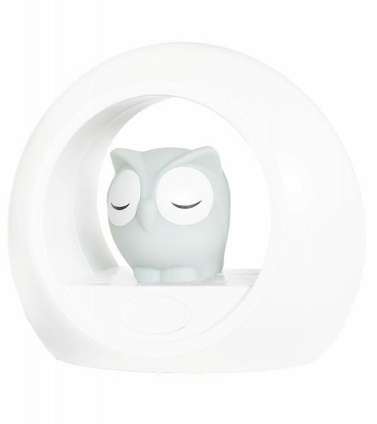 Ночник со звуковой активацией Zazu Совенок Лу, серый (ZA-LOU-01) - Pampik