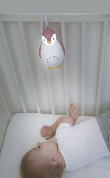 Ночник с музыкальным боксом Zazu Пингвиненок Зое, розовый (ZA-ZOE-03) - Pampik - 5