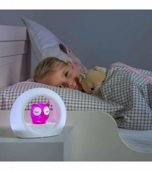 Ночник со звуковой активацией Zazu Совенок Лу, розовый (ZA-LOU-03) - Pampik - 4