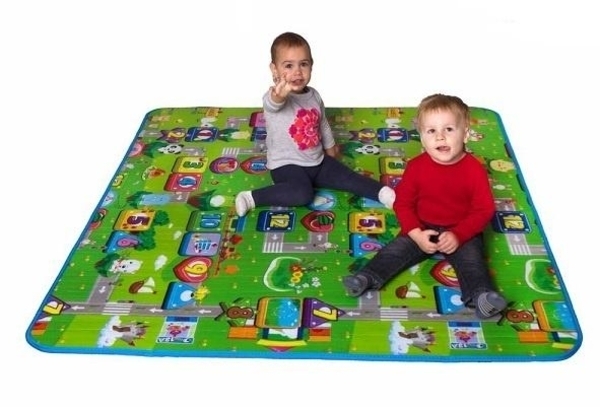 Детский двусторонний коврик Limpopo Солнечный день и Цветные циферки, 120х180 см (LP003-120) - Pampik - 5